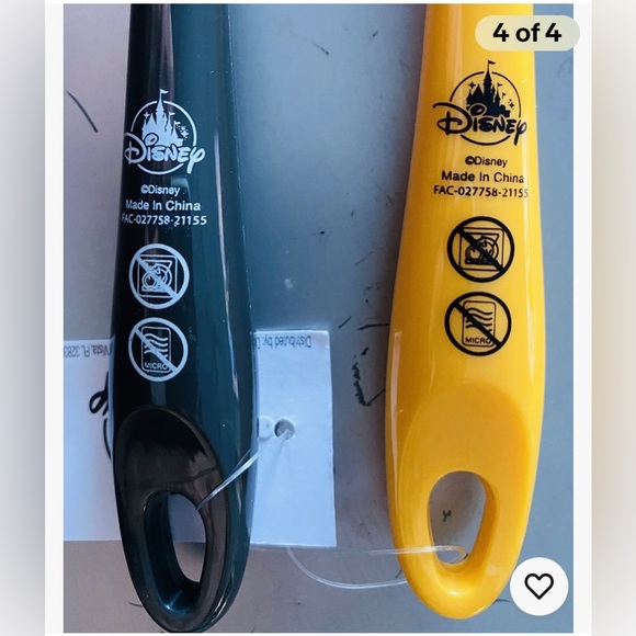 NWT Mickey Minnie Mouse Baking Spatula Set of 2 Kitchen Cooking Disney Parks - Picture 6 of 6